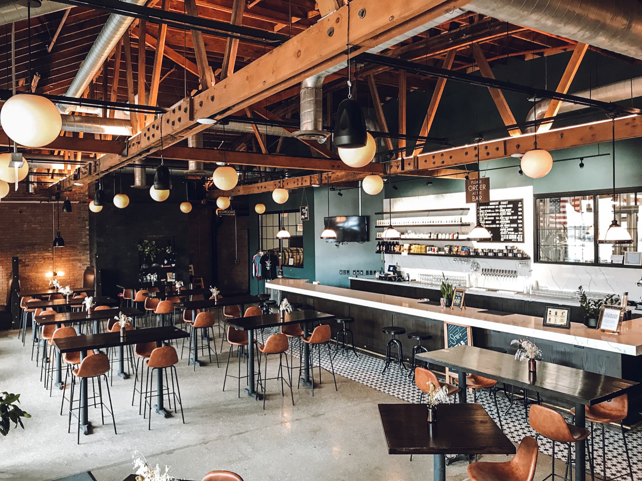Interior of Midwest Coast Brewing Company
